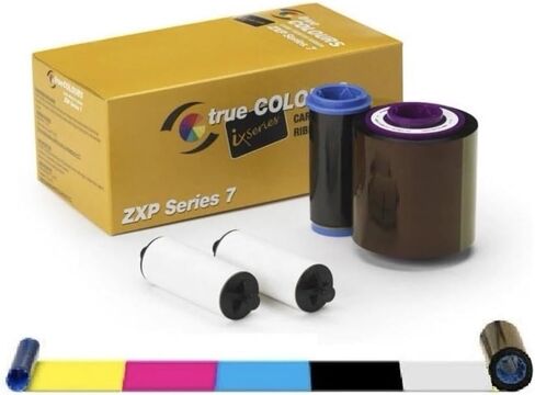 800077-742XM خرطوشة شريط YMCKO بديلة لطابعة Zebra ZXP7 | 1500 مطبوعة in Kuwait
