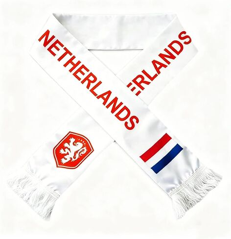 2026 World Cup the Netherlands Soccer Fan Scarf, Double Sided Scarf for Sport Fans in Kuwait