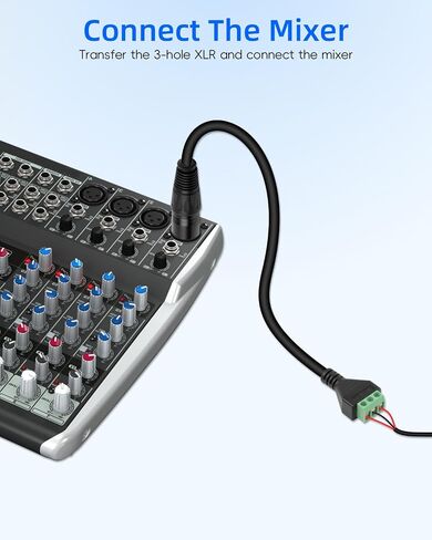 كابل ذكر XLR إلى كابل محول طرفي بدون لحام 3Pin، كابل محول طرفي XLR أنثى إلى 3Pin مع مفك براغي لمكبرات الصوت، معدات الصوت، الجيتارات، KTV، الاستوديوهات (زوج واحد) in Kuwait