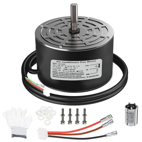 MOT18688 Condenser Fan Motor 18 Hp 208230V 825 RPM with Capacitor Replacement for MOT18688 MOT12215 MOT12004 MOT10514 HVAC Refrigeration Condenser Fan Motor in Kuwait
