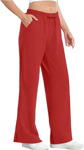 Womens Sun Protection Pants Summer UPF 50+ Pants Stretch Quick Dry Athletic Hiking Pant Travel Pant Wide Leg Trouser in Kuwait
