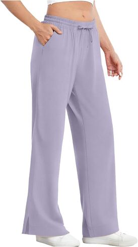 Womens Sun Protection Pants Summer UPF 50+ Pants Stretch Quick Dry Athletic Hiking Pant Travel Pant Wide Leg Trouser in Kuwait