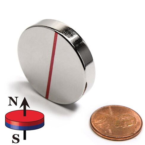 N52 مغناطيس قرص النيوديميوم القوي للغاية بقطر 1.26 × 1/4 بوصة مع قوة حمل 33.3 رطلًا للعلاج المغناطيسي، ومشاريع العلوم المدرسية للأطفال، والتطبيقات المنزلية، وفصول العلوم ومشروعات الهوايات اليدوية، قطعتان in Kuwait