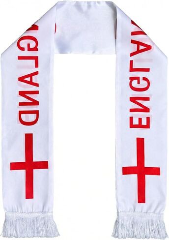 England Flag Scarf England Soccer Fans Scarf England Fan Gear for World Soccer Cup 2026 Fans Souvenir in Kuwait