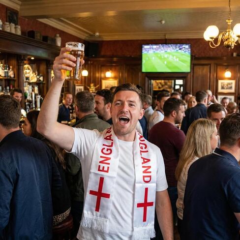 England Flag Scarf England Soccer Fans Scarf England Fan Gear for World Soccer Cup 2026 Fans Souvenir in Kuwait
