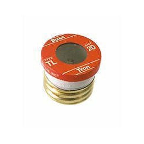 Bussmann TL-20PK4 20 أمبير تأخير الوقت، وصلة محملة بقاعدة Edison Plug Fuse، 125V UL مدرجة، بواسطة Bussmann in Kuwait