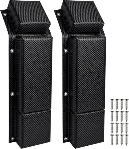 Boat Dock Bumper Guards, Marine Boat Bumpers for Docking, Dock Fender Bumper for Straight Edge or Corner, Vertical or Horizontal Mounting Pier Fenders with Screws Black in Kuwait
