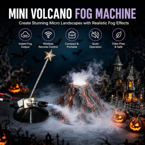 StageFogger Portable Fog Machine, Handheld Smoke Generator, Photography Smoke, 0-Second Preheating, Wireless Remote, Cinematic Atmosphere. in Saudi Arabia