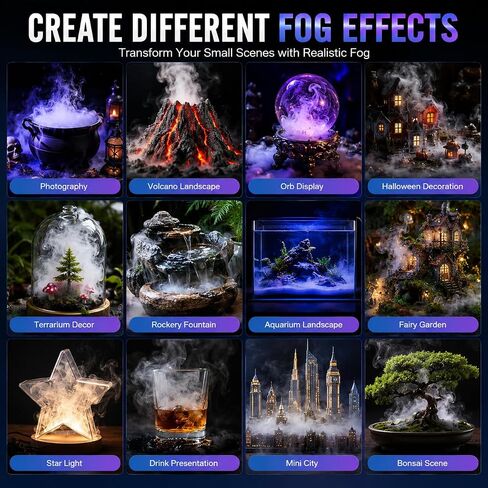 StageFogger Portable Fog Machine, Handheld Smoke Generator, Photography Smoke, 0-Second Preheating, Wireless Remote, Cinematic Atmosphere. in Saudi Arabia