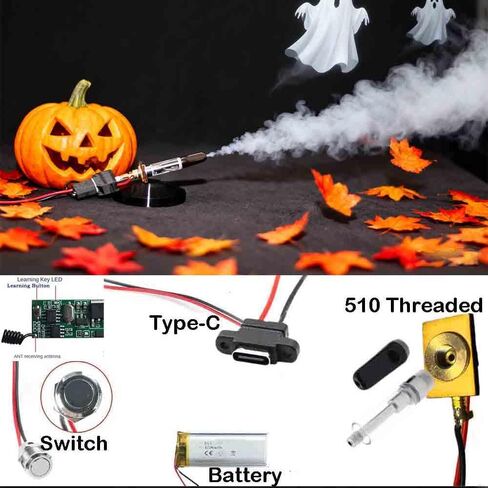 StageFogger Portable Fog Machine, Handheld Smoke Generator, Photography Smoke, 0-Second Preheating, Wireless Remote, Cinematic Atmosphere. in Saudi Arabia