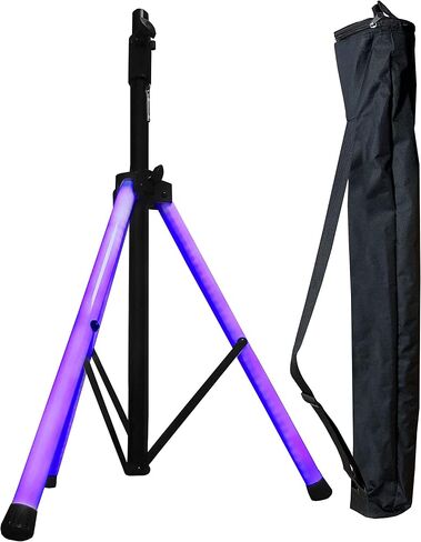LED Lighted Speaker Stand - With Carry Bag - Ultra Bright LED Tubes - Adkins Professional in Kuwait