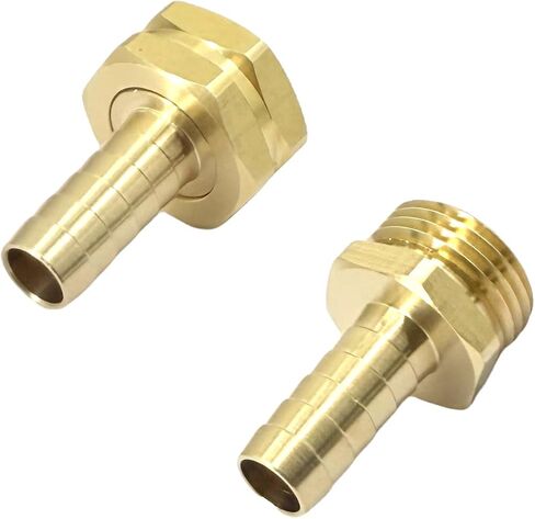 1/2" PEX to 3/4" GHT Male Female Brass Fittings Garden Hose Adapter for PEX Plumbing, Outdoor Garden Water Line and Irrigation Systems in Kuwait