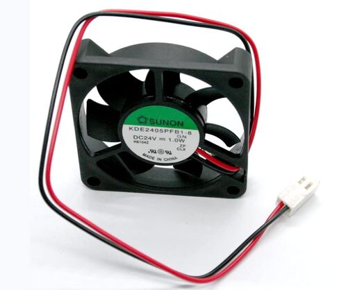 KDE2405PFB1-8 50x50x10 مللي متر DC24V 1 واط 5 سنتيمتر 2 سلك مروحة التبريد in Kuwait