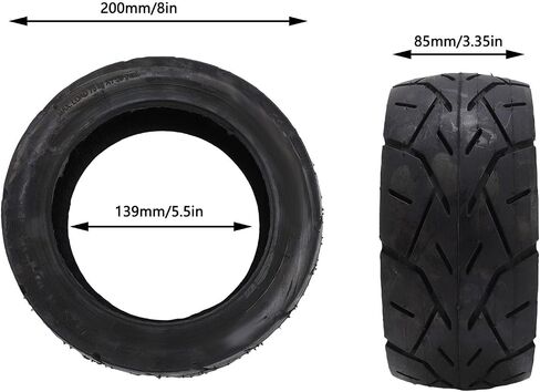 8x3.0-5.5 Electric Scooter Tire Replacement, 8inch Tubeless Tire with Anti Slip Texture for Most 8 Electric Scooters in Kuwait