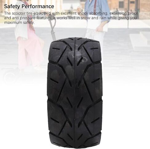 8x3.0-5.5 Electric Scooter Tire Replacement, 8inch Tubeless Tire with Anti Slip Texture for Most 8 Electric Scooters in Kuwait
