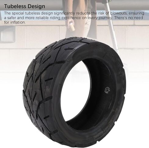 8x3.0-5.5 Electric Scooter Tire Replacement, 8inch Tubeless Tire with Anti Slip Texture for Most 8 Electric Scooters in Kuwait