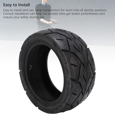 8x3.0-5.5 Electric Scooter Tire Replacement, 8inch Tubeless Tire with Anti Slip Texture for Most 8 Electric Scooters in Kuwait