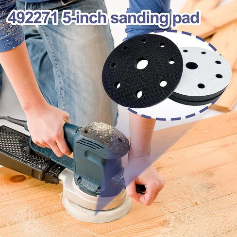 492271-5 بوصة لوحة واجهة Sanding StickFix لآلة صنفرة Festool، وسادة صنفرة شبكية كاشطة | متوافق مع أدوات الصنفرة Festool، تصميم شبكي مقاوم للاهتراء - 4 عبوات in Kuwait