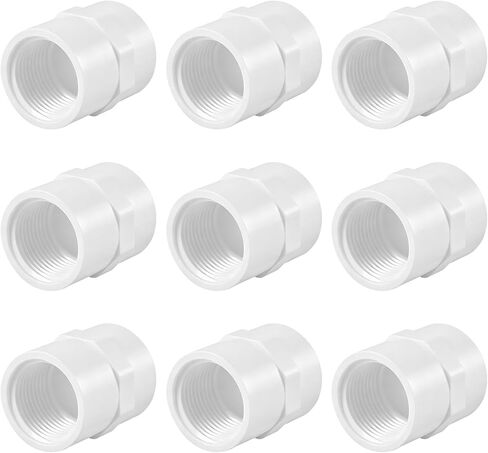 12 حزمة محول أنثى PVC 3/4 بوصة، جدول 40 (مقبس x NPT أنثى) - تركيبات PVC لأنظمة السباكة والرشاشات والري in Kuwait
