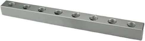 1/4" BSP 20 * 20mm 8 Way 11 Port Pneumatic Solid Aluminum Quick Connector Manifold Block Splitter Hose Socket Base in Saudi Arabia
