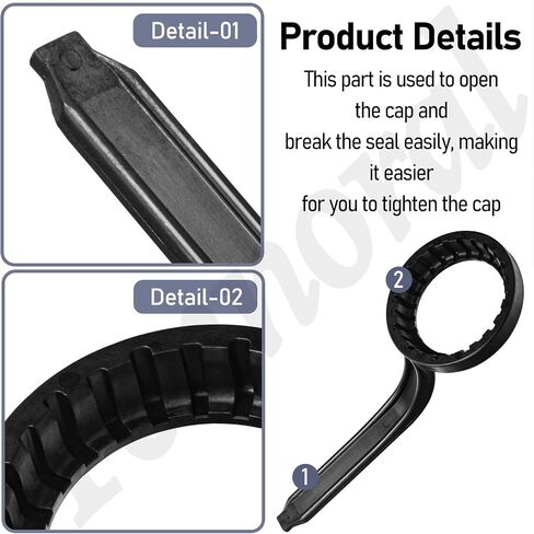 Fennoral Wrench for 70mm Lids Compatible with Rieke Caps Used On 5 & 6 Gallon Water Storage Containers, Fits Many Typical Glass Bottle in Kuwait