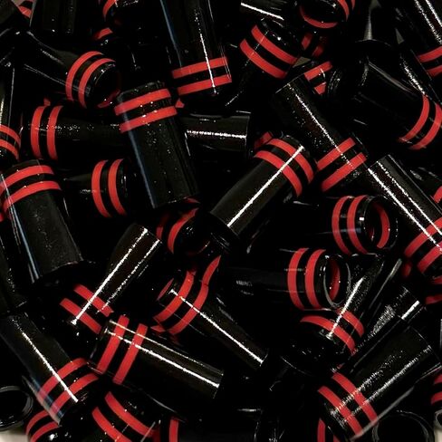 The Golf Club Trader (12) Premium Quality Iron Ferrules Black w/Double Red Rings 1" in Kuwait