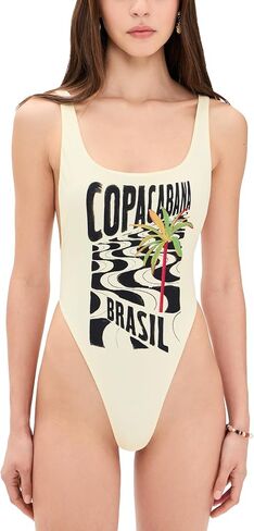 FARM Rio Women's Copacabana Beach Off-White One Piece in Kuwait