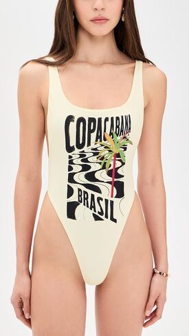 FARM Rio Women's Copacabana Beach Off-White One Piece in Kuwait