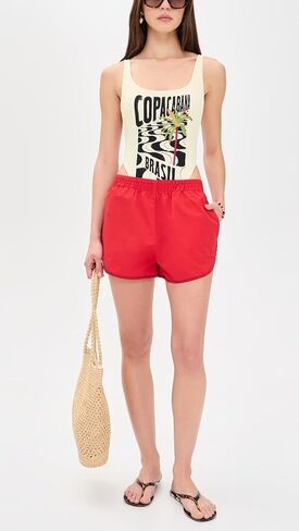 FARM Rio Women's Copacabana Beach Off-White One Piece in Kuwait