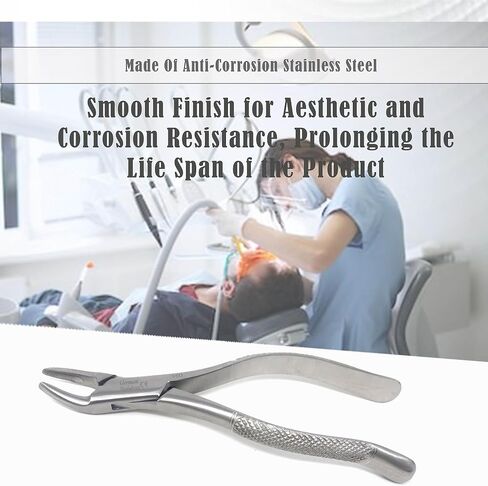 A2Z Scilab German Dental Extracting Extraction Forceps #150 - For Maxillary incisors,Canines,Premolars & Roots - Comes with Serrated Jaws & Sturdy Handle Grip - Made of Premium Grade Stainless Steel in Kuwait