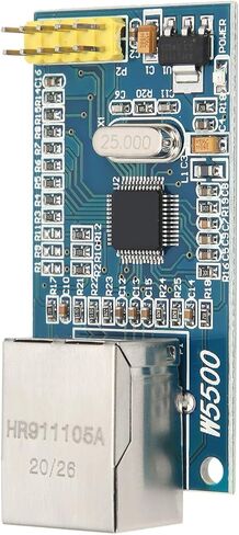 Garosa Ethernet Module W5500, PCB Connectivity with 3.3V 5V Power Supply, SPI Communication and 10-100Mbps Transfer Rate for Engineers and DIY Enthusiasts in Kuwait