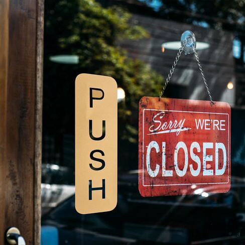 Lurrose Golden Pvc Push Pull Door Sticker with Privacy Protection and Simple Installation Stylish Adhesive Decal for Glass Doors in Kuwait