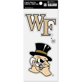 ملصق مقطوع بالقالب مزدوج من Rico Industries NCAA Wake Forest Demon Deacons Alternate 4 × 9 بوصة in Kuwait