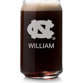 Lifetime Creations Personalized North Carolina Tar Heels Pint Glass - Officially Licensed UNC Gifts, Tar Heels Merch, UNC Gifts for Men, UNC Basketball Fan Graduation Gift, Made in USA in Saudi Arabia