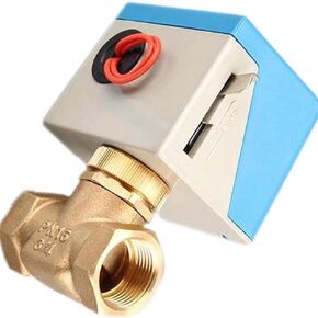 Motorized Electric Brass Globe Valve 2 Wire AC220V - 1/2", 3/4", 1" Two Way Stop Shut-off Valve - LC Valve Supplies(220vac 1 Inch) in Kuwait