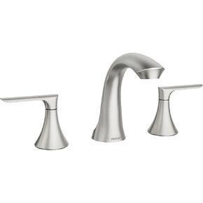 Moen Findlay Spot Resist Brushed Nickel Widespread Bathroom Faucet, 2-Handle Setup with Valve Included, 84517SRN in Saudi Arabia