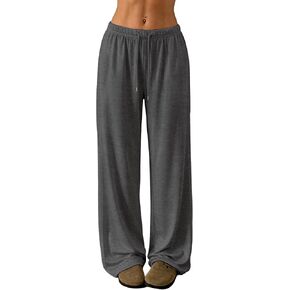 Women's Wide Leg Sweatpants Low Rise Y2K Lounge Pants Baggy Track Pants with Pockets for 2026 in Kuwait