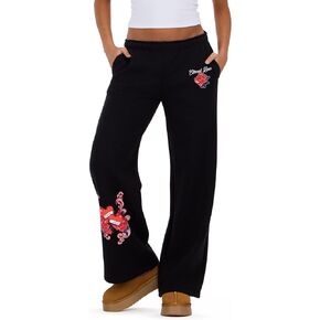 Forever 21 Women's Wide Leg Jogger with Small Screen Print and Rhinestones in Kuwait