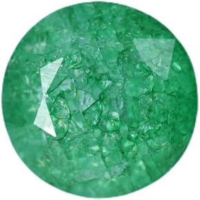 Natural 46.25 Ct Colombian Gemstone GREEN Emerald Round Cut Certified in Saudi Arabia