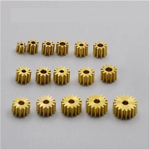 0.4M Modulus Copper Gear 16T 1.98MM Hole Teeth Metal Pinion Transmission Gear for 1mm 1.5mm 2mm Shaft Electronic Starter in Kuwait