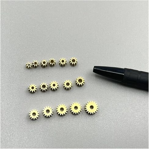 0.4M Modulus Copper Gear 16T 1.98MM Hole Teeth Metal Pinion Transmission Gear for 1mm 1.5mm 2mm Shaft Electronic Starter in Kuwait