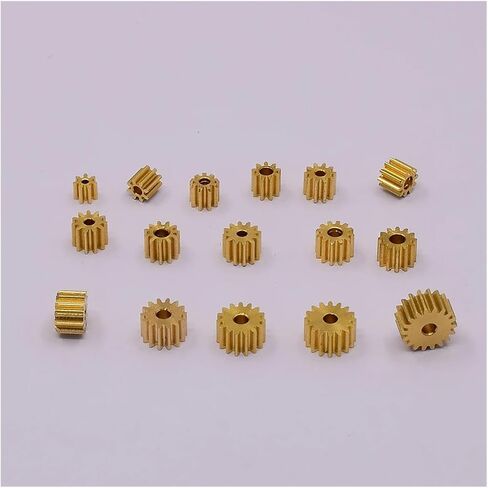 0.4M Modulus Copper Gear 16T 1.98MM Hole Teeth Metal Pinion Transmission Gear for 1mm 1.5mm 2mm Shaft Electronic Starter in Kuwait