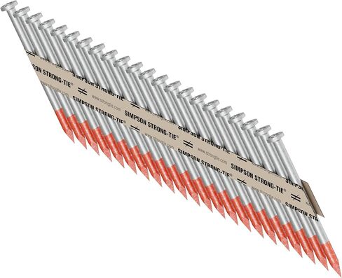 Simpson Strong-Tie N10DHDGPT2500 مسمار موصل ذو ساق قوية 33 درجة SCN - 2-1/2 بوصة × 0.148 بوصة. مجلفن بالغمس الساخن، رأس دائري كامل وناعم (2500-Qty) in Kuwait