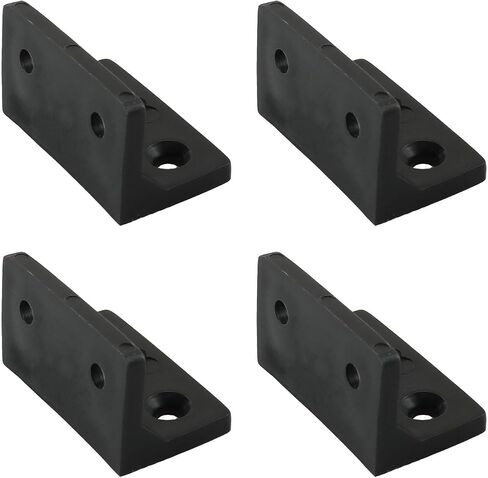 HJGarden 10PCS Plastic Corner Bracket Furniture Right Angle Connectors Panel Joining Brackets Black for Securing Bookshelves Desks Chairs Beds Wardrobes Dressers in Kuwait