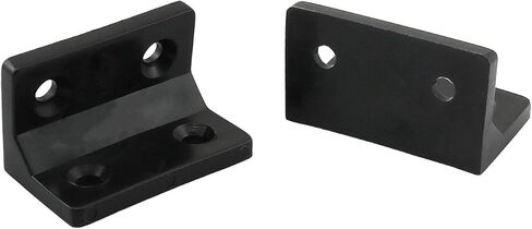 HJGarden 10PCS Plastic Corner Bracket Furniture Right Angle Connectors Panel Joining Brackets Black for Securing Bookshelves Desks Chairs Beds Wardrobes Dressers in Kuwait