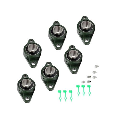 6Pcs Pillow Block Bearing with 1-1/4in Bore Replacement for UCFL206-20 for Mechanical Equipment in Kuwait