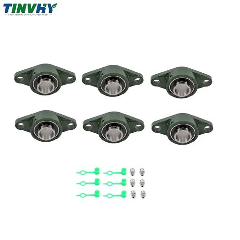 6Pcs Pillow Block Bearing with 1-1/4in Bore Replacement for UCFL206-20 for Mechanical Equipment in Kuwait