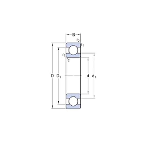 6813ZZ ABEC-1 65x85x10MM محامل قسم رقيقة 61813Z in Kuwait