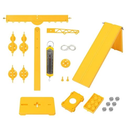 Fixed & Movable Pulley Block Set Mechanical Advantage Demonstrator Physics Force & Kinematics Experiment Kit Simple Machine Learning Accessory for Homeschool & School Science Lab in Saudi Arabia