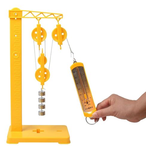 Fixed & Movable Pulley Block Set Mechanical Advantage Demonstrator Physics Force & Kinematics Experiment Kit Simple Machine Learning Accessory for Homeschool & School Science Lab in Saudi Arabia